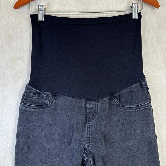 Bella Vida Maternity Jeggings Black Wash - Picture 3 of 11